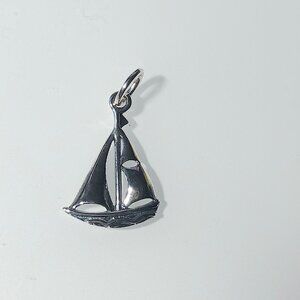 Wild Things Sterling Silver Sailboat Pendant/Charm
